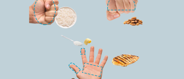 Кулак, ладони и большие пальцы помогут определить размер порции
